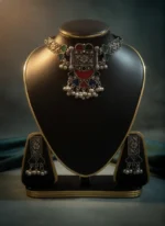 অক্সিডাইজড চোকার (Oxidised Choker Jewellery Set) - Image 2