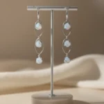 মিল্ক স্টোন ড্রপ ইয়ারিং(Milk Stone Drop Earrings)